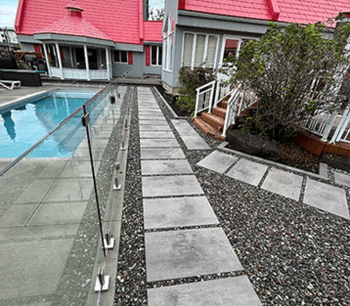 Projet d’aménagement de cour arrière avec piscine – Montmagny